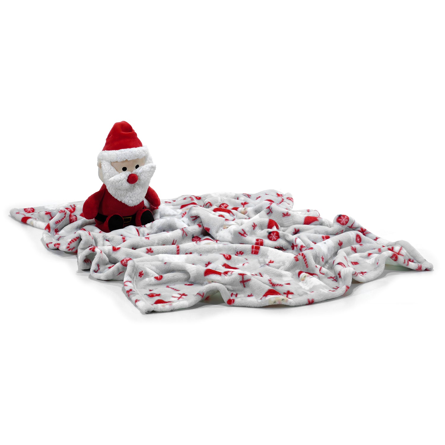 VESTIAMO CASA GRAN NATALE - Plaid con Peluche Natalizio 100x75 cm